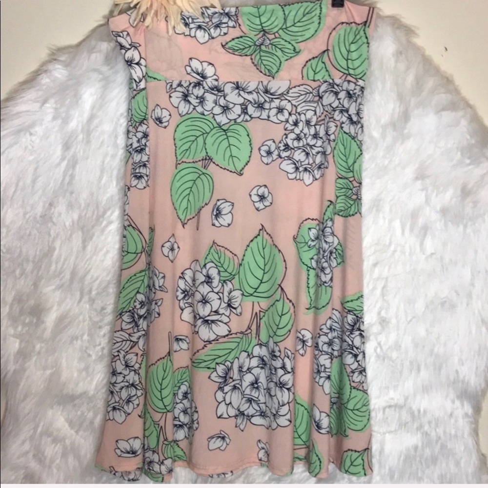 Lularoe Floral Azure Skirt